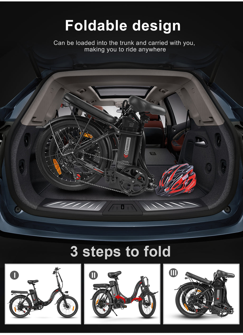 Vélo électrique Samebike CY20 350W 