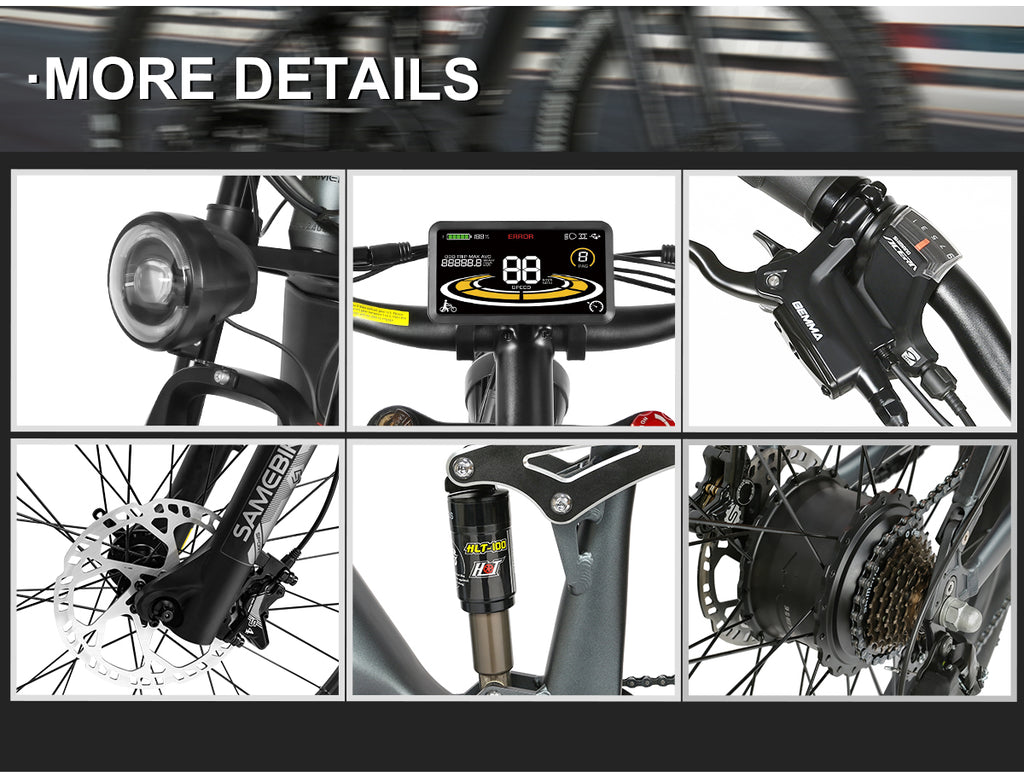 Vélo électrique Samebike RS-A08-II 1000W 