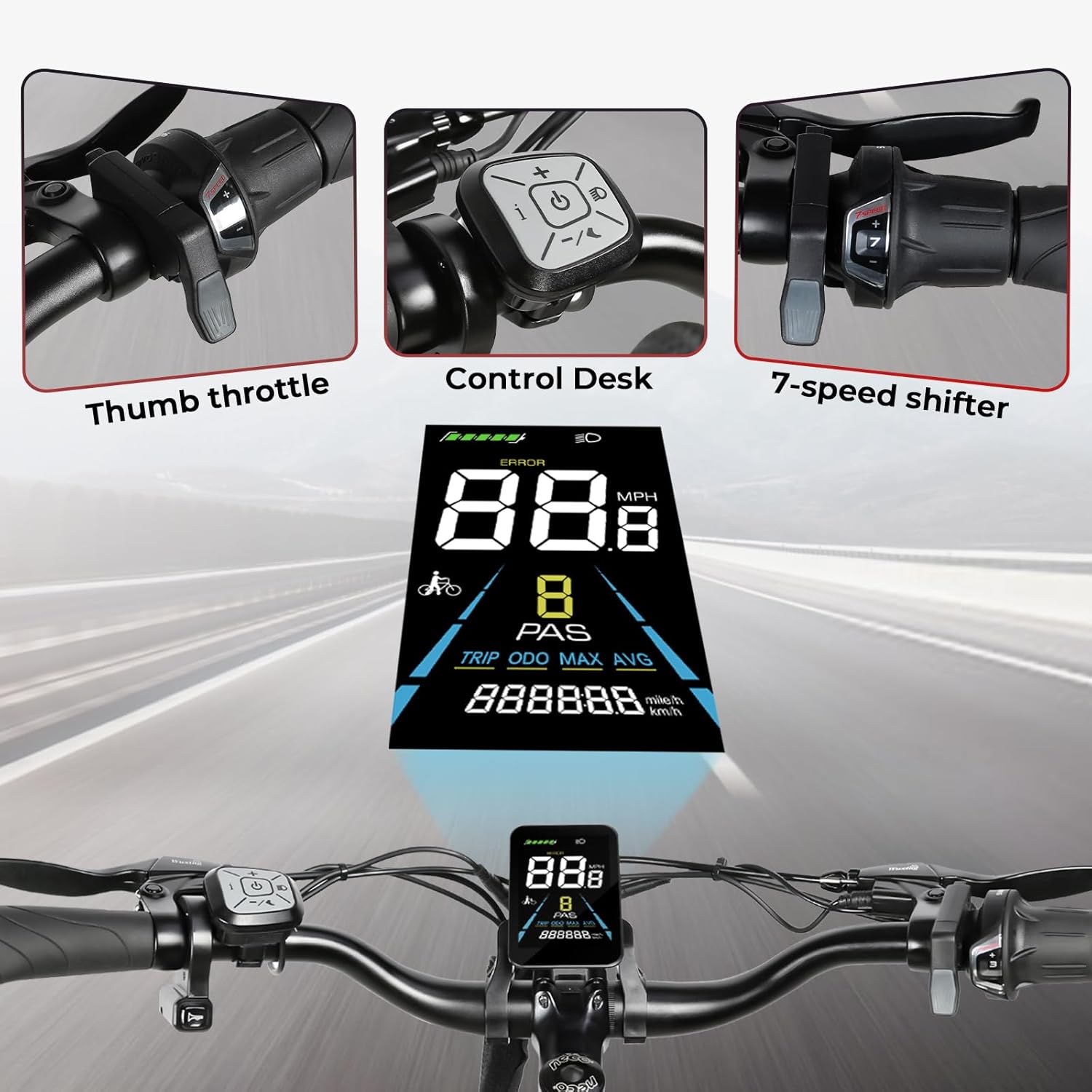 Vélo électrique Samebike RS-A01 PRO 500W 