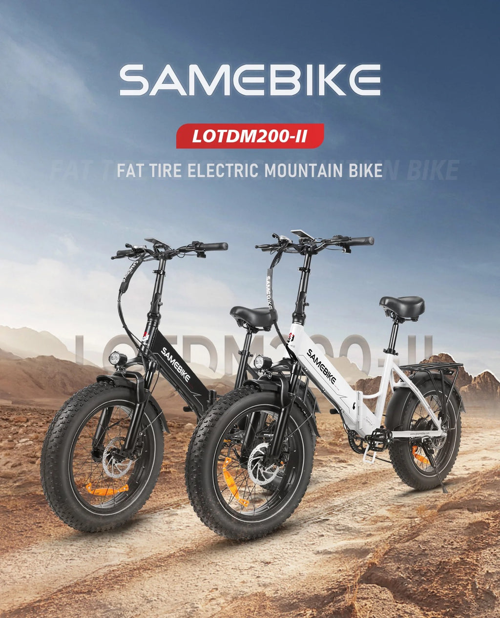 Vélo électrique Samebike LOTDM200-II 750W 
