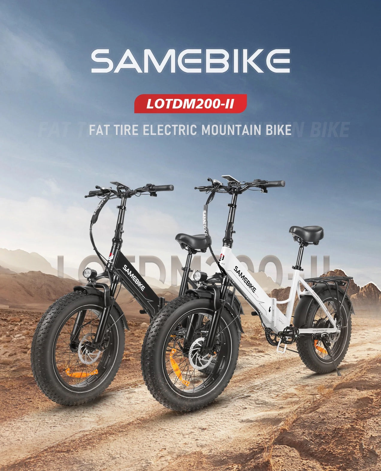Vélo électrique Samebike LOTDM200-II 750W 
