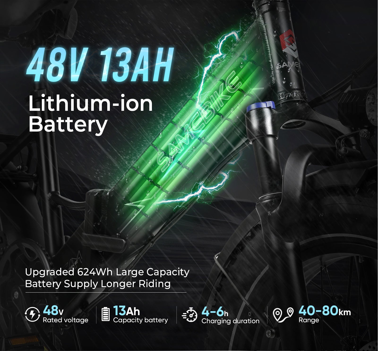 Vélo électrique Samebike LOTDM200-II 750W 