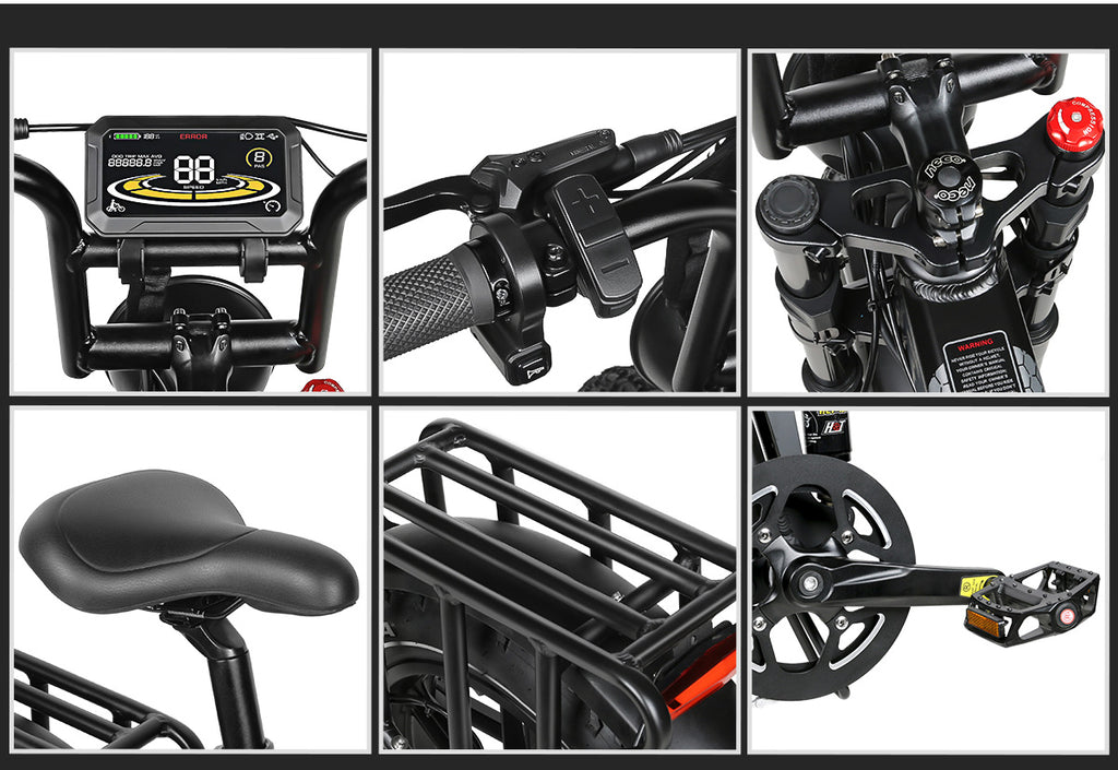 Vélo électrique Samebike RS-A02 PLUS 1200W pliable